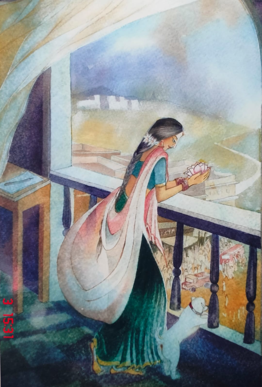 11" x 15" Looking forward